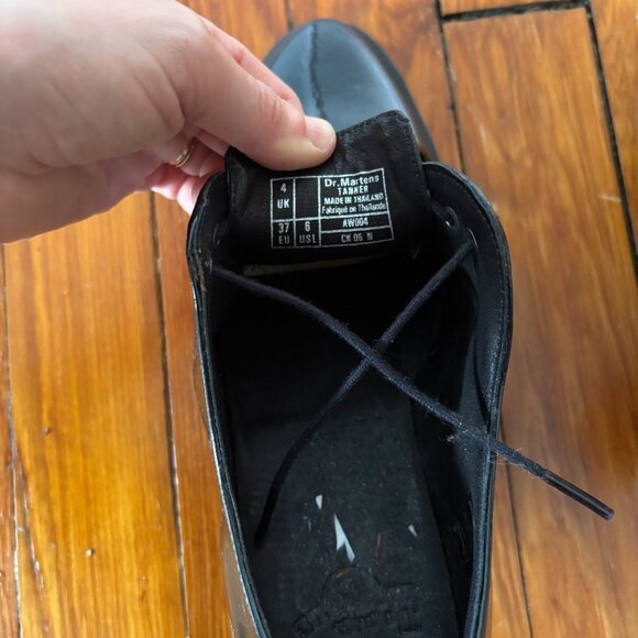 Dr. Martens Black Patent Leather Oxford Shoes - EU 37/ US 6 - Picture 2 of 5